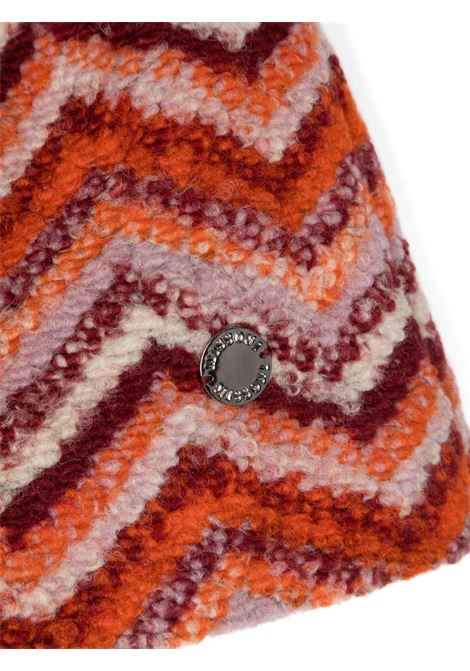 MISSONI KIDS Shorts Misto Lana Con Motivo Zigzag Rosso e Arancione - MISSONI KIDS Promozione