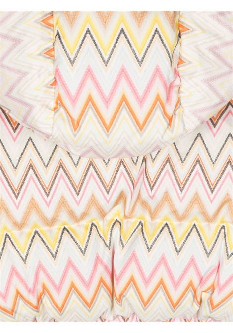 MISSONI KIDS Piumio Bianco Con Motivo Zigzag Multicolore - MISSONI KIDS Pezzi Unici