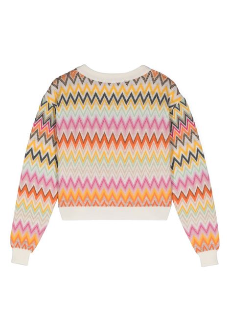 MISSONI KIDS Maglione In Lana Con Motivo Zigzag Multicolore - MISSONI KIDS Soddisfazione Garantita