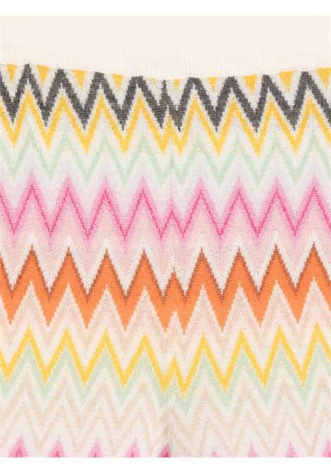 MISSONI KIDS Pantapalazzo In Lana Con Motivo Zigzag Multicolore - MISSONI KIDS Qualità Garantita