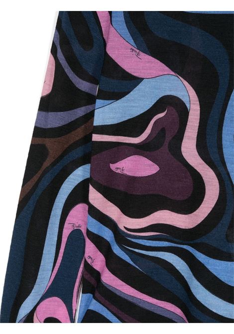 EMILIO PUCCI JUNIOR Dolcevita In Lana Con Stampa Onde - EMILIO PUCCI JUNIOR Novità