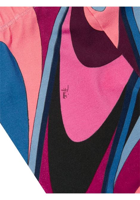 EMILIO PUCCI JUNIOR Pantaloni Svasati Con Stampa Onde - EMILIO PUCCI JUNIOR Sconto