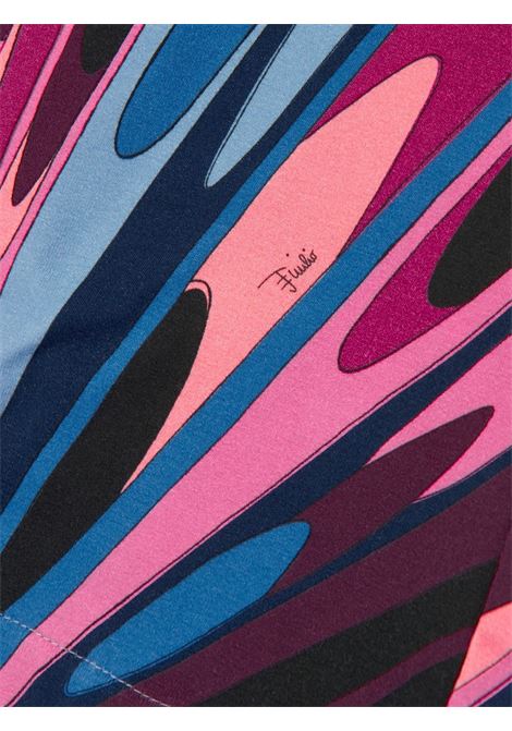 EMILIO PUCCI JUNIOR Pantaloni Svasati Con Stampa Onde - EMILIO PUCCI JUNIOR Sconto