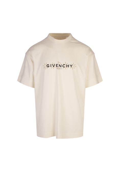 GIVENCHY T-Shirt GIVENCHY Reverse Avorio Con Stampa Tarocchi - GIVENCHY Offerte