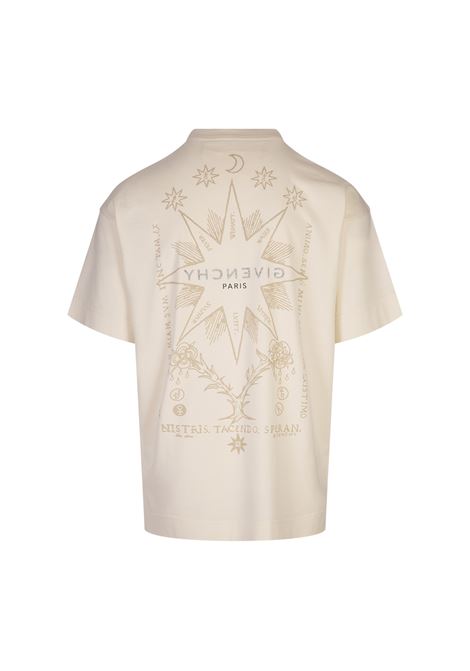 GIVENCHY T-Shirt GIVENCHY Reverse Avorio Con Stampa Tarocchi - GIVENCHY Offerte