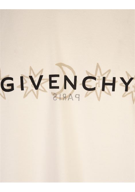 GIVENCHY T-Shirt GIVENCHY Reverse Avorio Con Stampa Tarocchi - GIVENCHY Offerte