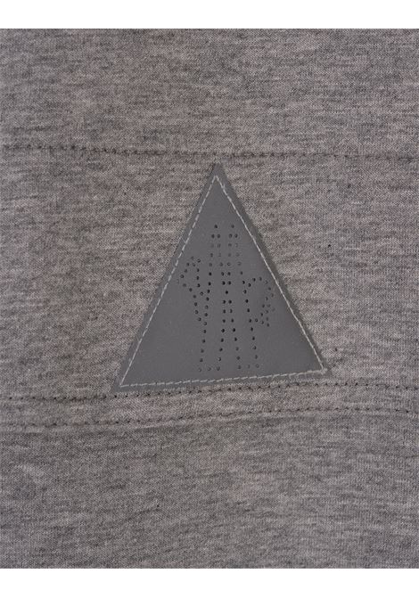 MONCLER GRENOBLE Felpa Grigio Melange Con Logo - MONCLER GRENOBLE Vendita Economica