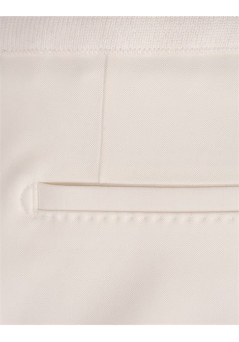 BOSS Pantaloni Affusolati In Lana Stretch Bianca - BOSS I Più Venduti