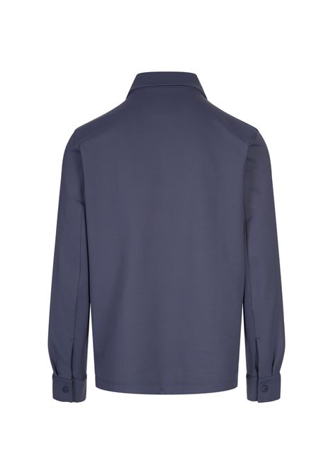 BOSS Sovracamicia Blu Con Zip - BOSS Negozio