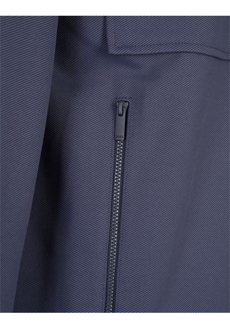 BOSS Sovracamicia Blu Con Zip - BOSS Negozio