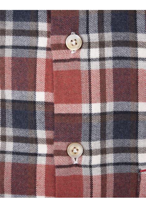 KITON Camicia In Flanella Check Rrossa - KITON Italia