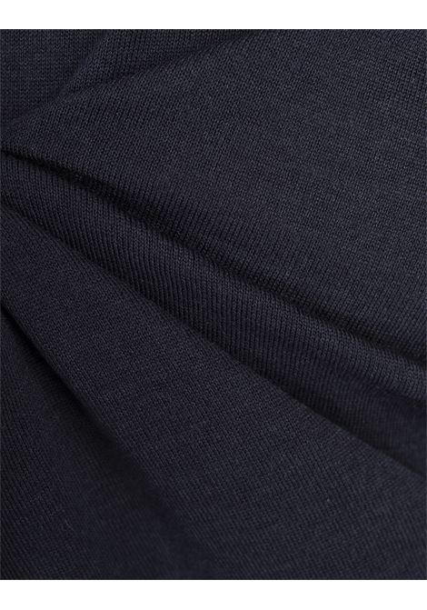 KITON Pullover Scollo a V In Seta e Cashmere Blu - KITON 2025