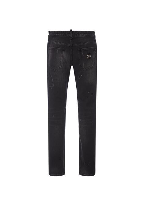 PHILIPP PLEIN Jeans Super Straight Cut Neri - PHILIPP PLEIN Consegna Veloce
