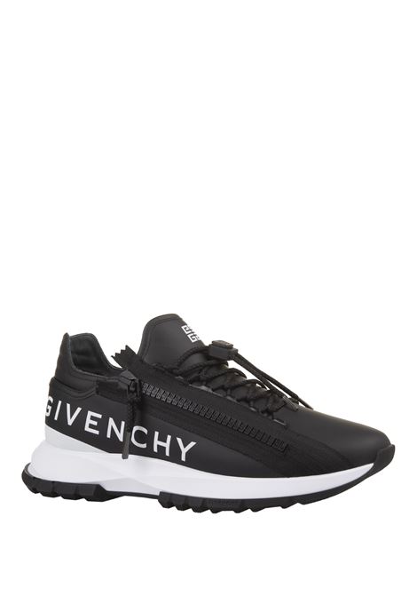 GIVENCHY Sneakers Da Running Spectre In Pelle Nera Con Zip - GIVENCHY Sottocosto