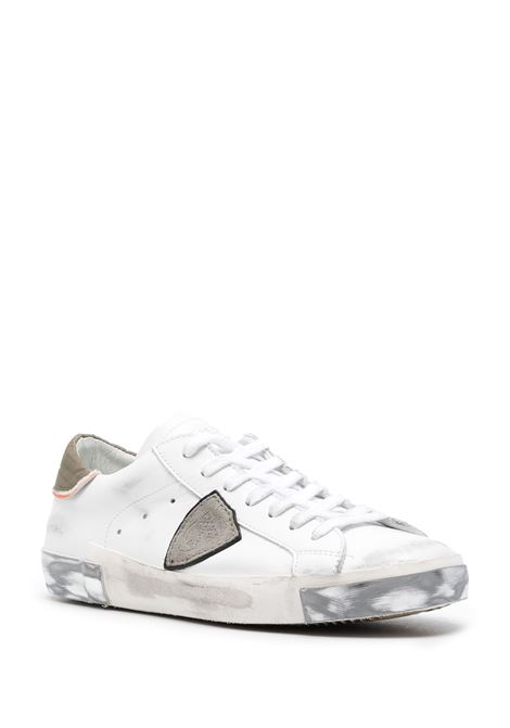 PHILIPPE MODEL Sneakers Prsx Bianche e Verdi - PHILIPPE MODEL Vendita Economica