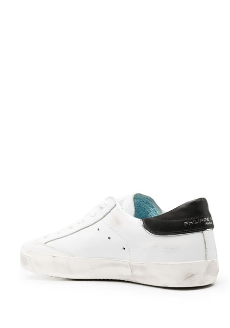 PHILIPPE MODEL Sneakers Prsx Bianche e Nere - PHILIPPE MODEL Saldi Di Fabbrica