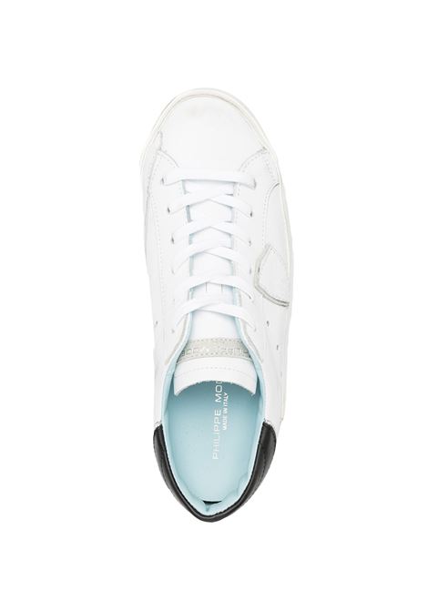 PHILIPPE MODEL Sneakers Prsx Bianche e Nere - PHILIPPE MODEL Saldi Di Fabbrica