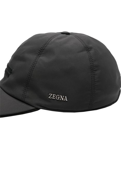 ZEGNA Cappello Da Baseball In Tessuto Tecnico Nero - ZEGNA 2025