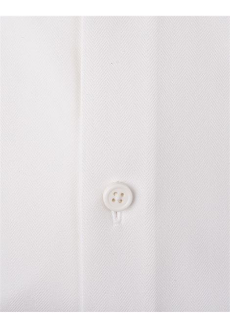 BOSS Camicia Slim Fit Bianca In Materiale Elasticizzato Ad Alte Prestazioni a Spina Di Pesce - BOSS Negozi Online