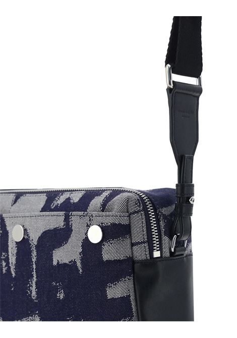 ALEXANDER MCQUEEN Borsa a Tracolla In Denim McQueen Graffiti Indaco - ALEXANDER MCQUEEN Acquista Ora