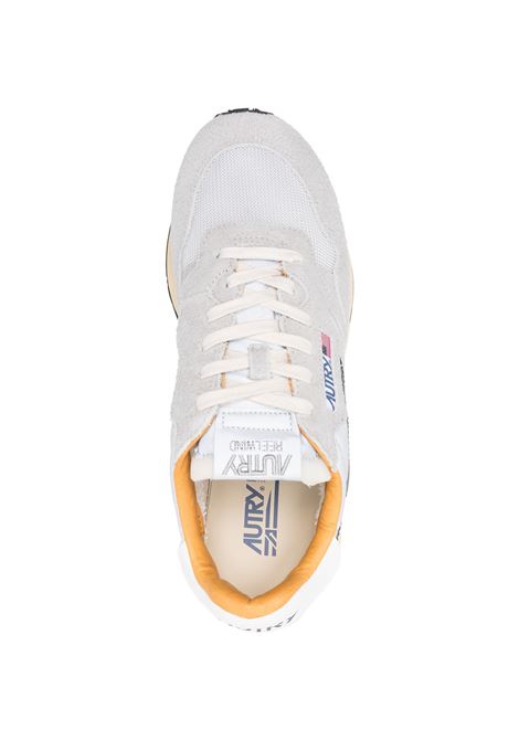 AUTRY Sneakers Reelwind In Suede Sand e Nylon Riflettente - AUTRY Convenienza