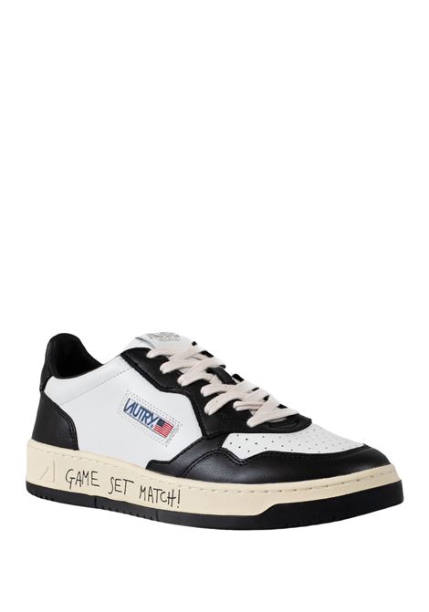 AUTRY Sneakers Medalist Low In Pelle Bianca e Nera - AUTRY Presa