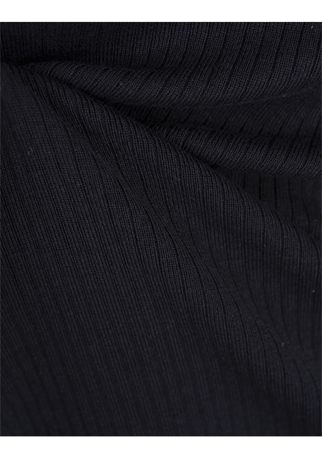 BOSS Maglione Regular Fit In Seta e Cotone Blu - BOSS Online