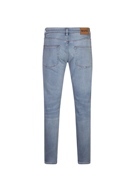BOSS Jeans Slim Fit In Denim Comfort-Stretch Fresh-Blue - BOSS Offerte