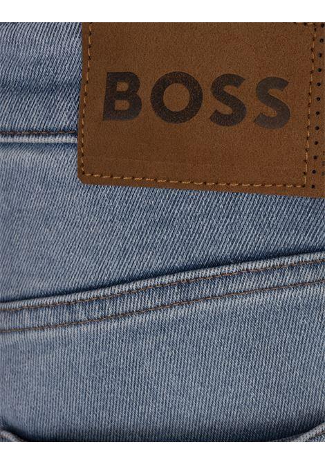 BOSS Jeans Slim Fit In Denim Comfort-Stretch Fresh-Blue - BOSS Offerte