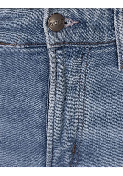BOSS Jeans Slim Fit In Denim Comfort-Stretch Fresh-Blue - BOSS Offerte