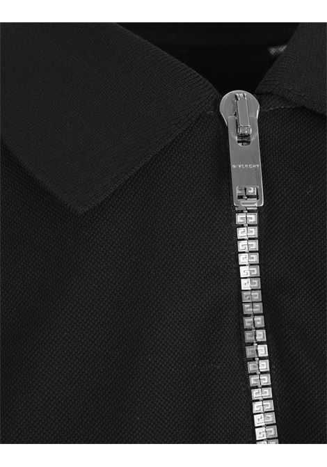 GIVENCHY Polo GIVENCHY Archetype Nera Con Zip - GIVENCHY Vendita Calda