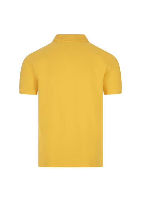 RALPH LAUREN Polo in Piquet Slim-Fit Giallo Oasi e Blu - RALPH LAUREN Italy