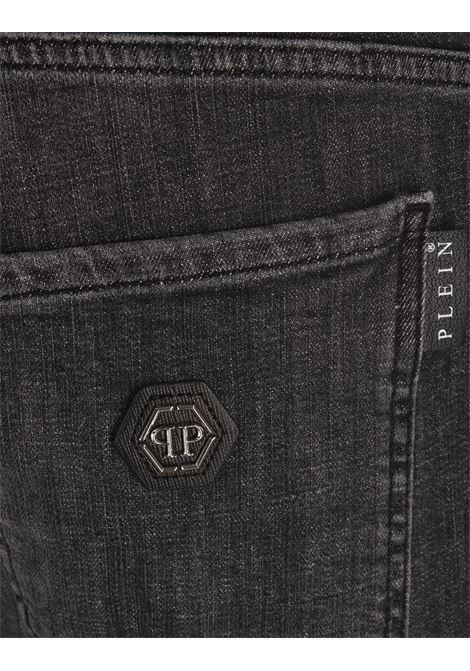PHILIPP PLEIN Jeans Skinny In Denim Grey Splash - PHILIPP PLEIN Promozione