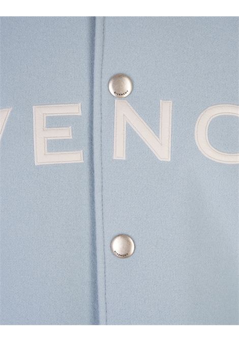 GIVENCHY Bomber GIVENCHY Bianco e Azzurro In Lana e Pelle - GIVENCHY Spedizione Gratuita