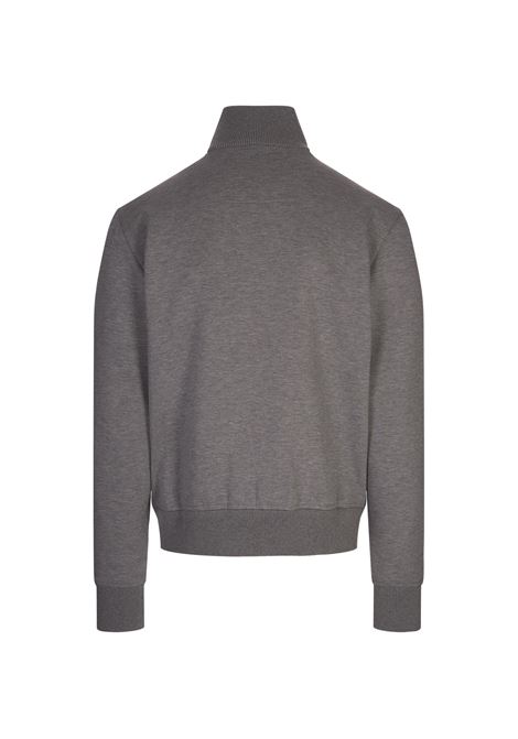 GIVENCHY Giacca Sportiva In Tessuto Garzato Grigio Con Dettaglio 4G - GIVENCHY Qualità Garantita