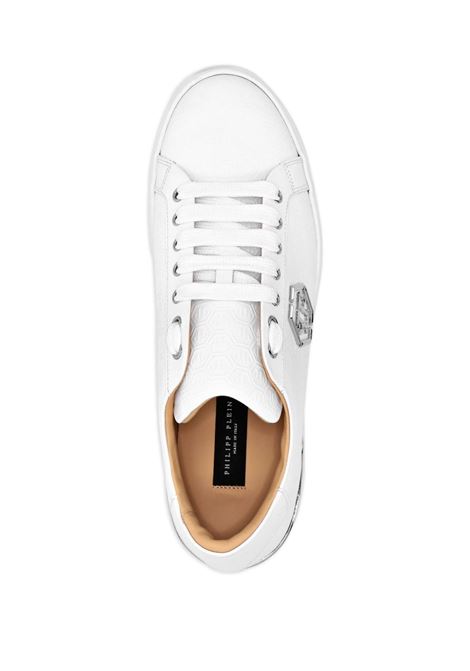 PHILIPP PLEIN Sneakers Low-Top Monogram In Nappa Bianca - PHILIPP PLEIN Acquista Ora