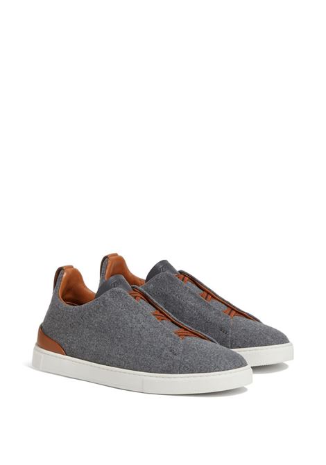 ZEGNA Sneakers #UseTheExisting Triple Stitch Grigie - ZEGNA Consegna Veloce