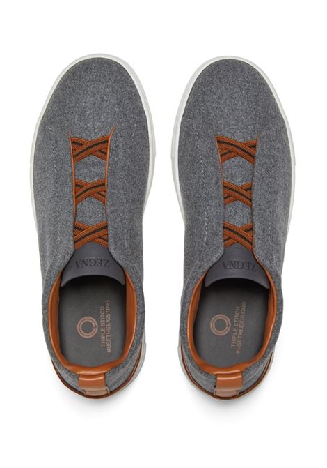 ZEGNA Sneakers #UseTheExisting Triple Stitch Grigie - ZEGNA Consegna Veloce