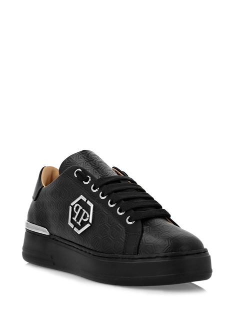 PHILIPP PLEIN Sneakers Low-Top Monogram In Nappa Nera - PHILIPP PLEIN Shopping Online