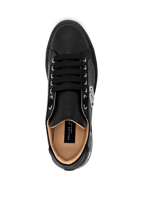 PHILIPP PLEIN Sneakers Low-Top Monogram In Nappa Nera - PHILIPP PLEIN Shopping Online