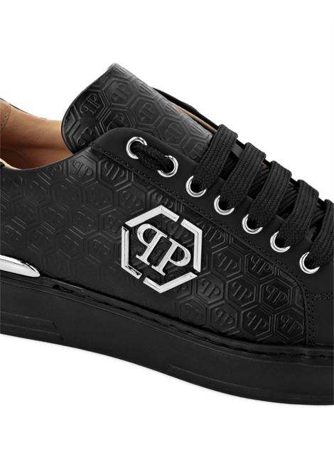 PHILIPP PLEIN Sneakers Low-Top Monogram In Nappa Nera - PHILIPP PLEIN Shopping Online