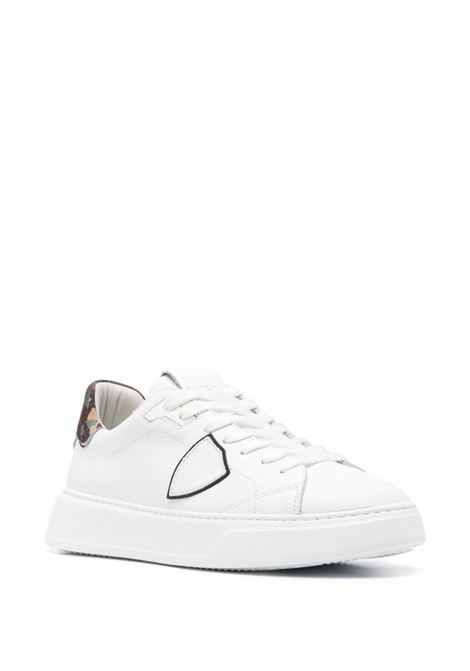 PHILIPPE MODEL Sneakers Basse Temple - Bianco e Camouflage - PHILIPPE MODEL Affare Del Giorno
