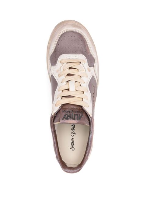 AUTRY Sneakers Medalist Low Super Vintage In Pelle Mud e Bianca - AUTRY Offerta