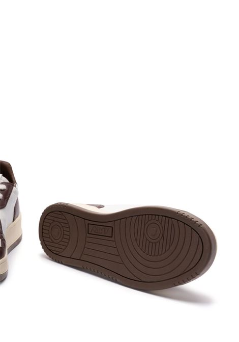 AUTRY Sneakers Medalist Low In Pelle Bicolor Bianca e Marrone - AUTRY Offerte