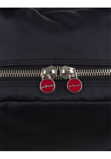 KITON Zaino Nero In Nylon Nero Con Logo - KITON 2025