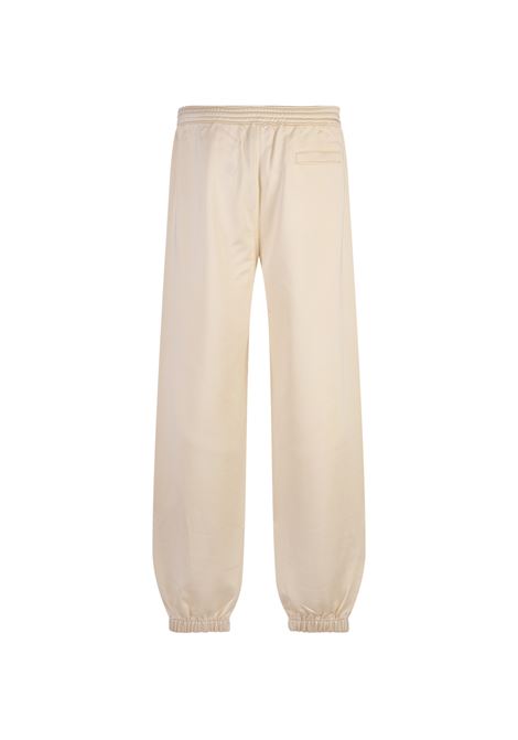 GIVENCHY Pantaloni Da Jogging Avorio Con Logo - GIVENCHY Grande vendita