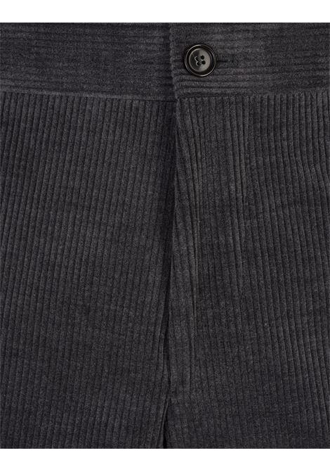 BOSS Pantaloni Cargo In Velluto a Coste Antracite - BOSS Qualità Garantita