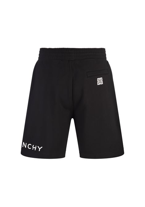 GIVENCHY Bermuda Neri Con Logo a Contrasto - GIVENCHY Shopping Online