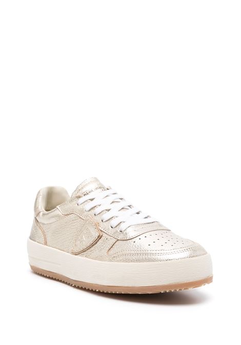 PHILIPPE MODEL Sneakers Nice Metallizzate Oro - PHILIPPE MODEL Saldi Di Fabbrica