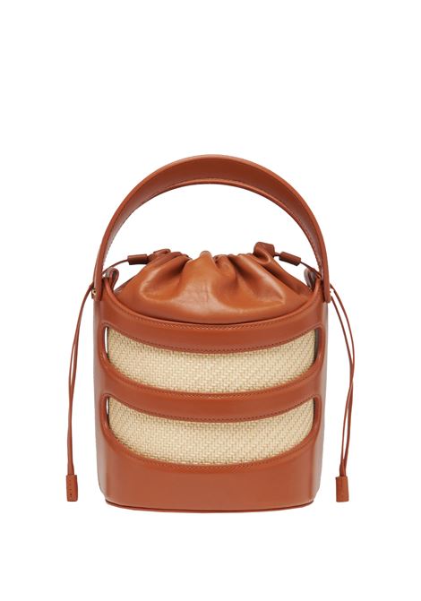 ALEXANDER MCQUEEN Borsa A Secchiello The Rise in Tan/Naturale - ALEXANDER MCQUEEN Spedizione Gratuita